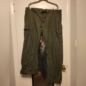 Olive cargo pants